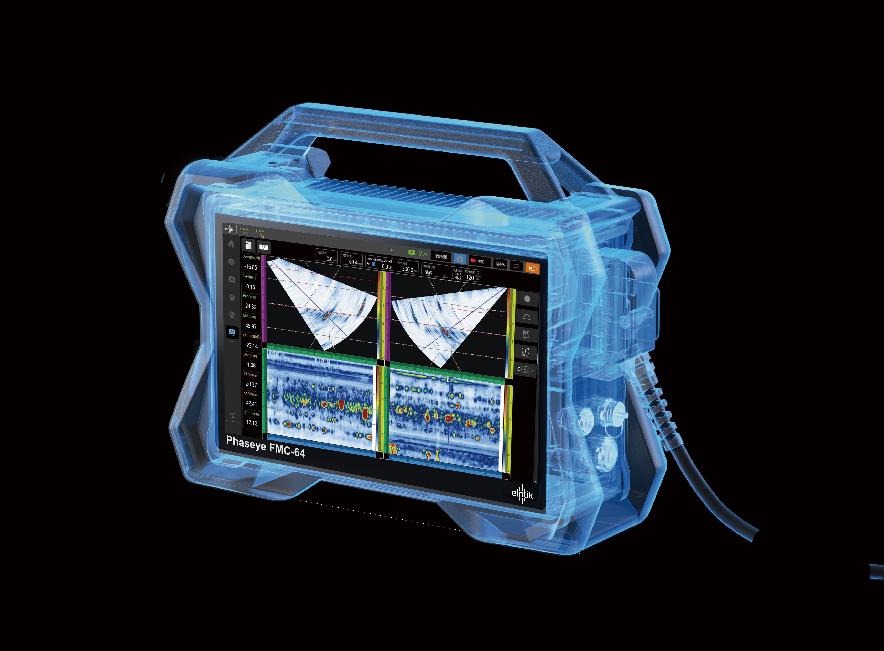PhaseEye phased array flaw detector