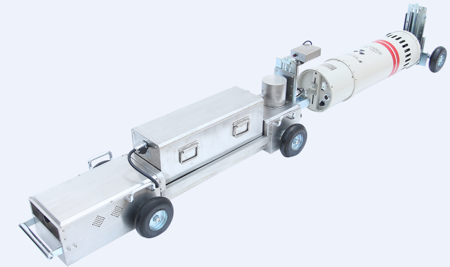 Magnetic control X-ray pipeline crawler